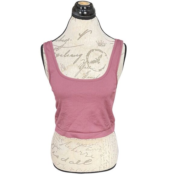 Women’s Tank Top Size XS Cropped Ribbed Sleeveless Activewear Running Jogging - Picture 1 of 10